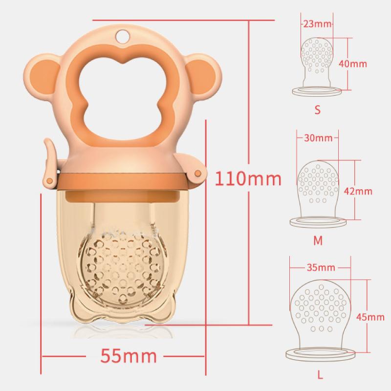 離乳食フィーダー おしゃぶり型離乳食器 ベビー食器 モンキー ベビー おしゃぶり 赤ちゃんフルーツ Sサイズ Mサイズ Lサイズ 離乳食フィーダー フードフィーダー |  | 16