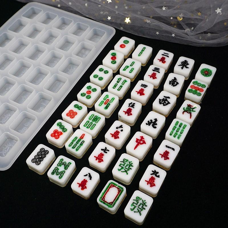 シリコンモールド ミニ麻雀牌 レジン型 マージャンパイ シリコンモールド ミニ麻雀牌 レジン型 マージャンパイ