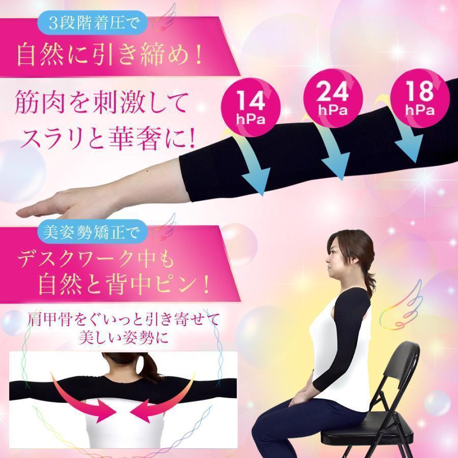スリムフェザー 二の腕着圧インナー サポーター 猫背 姿勢矯正 スリムフェザー 二の腕着圧インナー サポーター 猫背 姿勢矯正