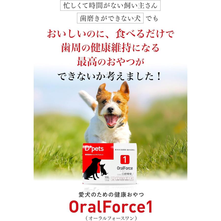 D+pets OralForce 10g×10包　　3箱　ささみ味 D+pets ディーペッツ Oral Force1 10g×10包 犬用 口腔環境