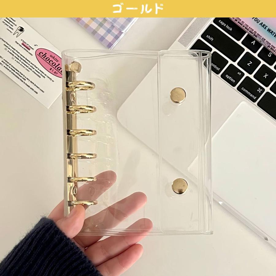 シール帳 バインダー 透明 クリア M5 A7 ぷくぷく 台紙 6穴 5穴 リフィル シールバインダー 推し活 はがせる シール収納 |  | 03