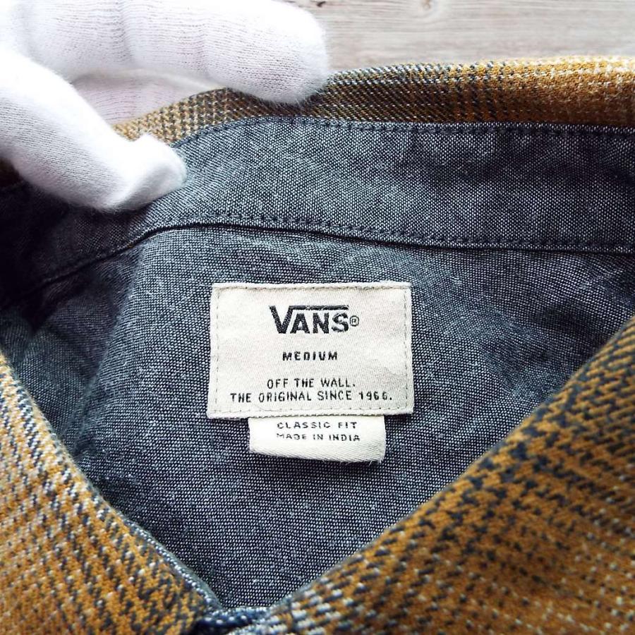 VANS 【VANS】バンズ チェック柄 オンブレ 長袖 ネルシャツ US VANS 【VANS】バンズ チェック柄 オンブレ 長袖 ネルシャツ US