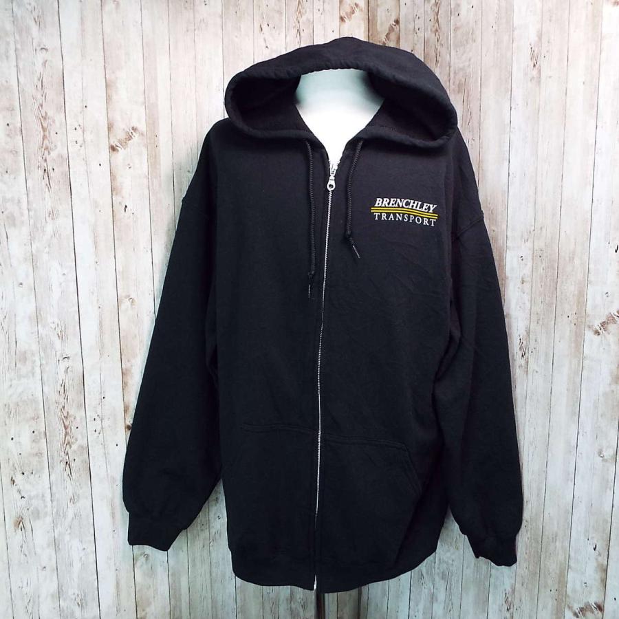 XLサイズ【BRENCHLEY TRANSPORT】ブレンチリー・トランスポート GILDAN製 ワンポイント 50/50 フルジップアップ