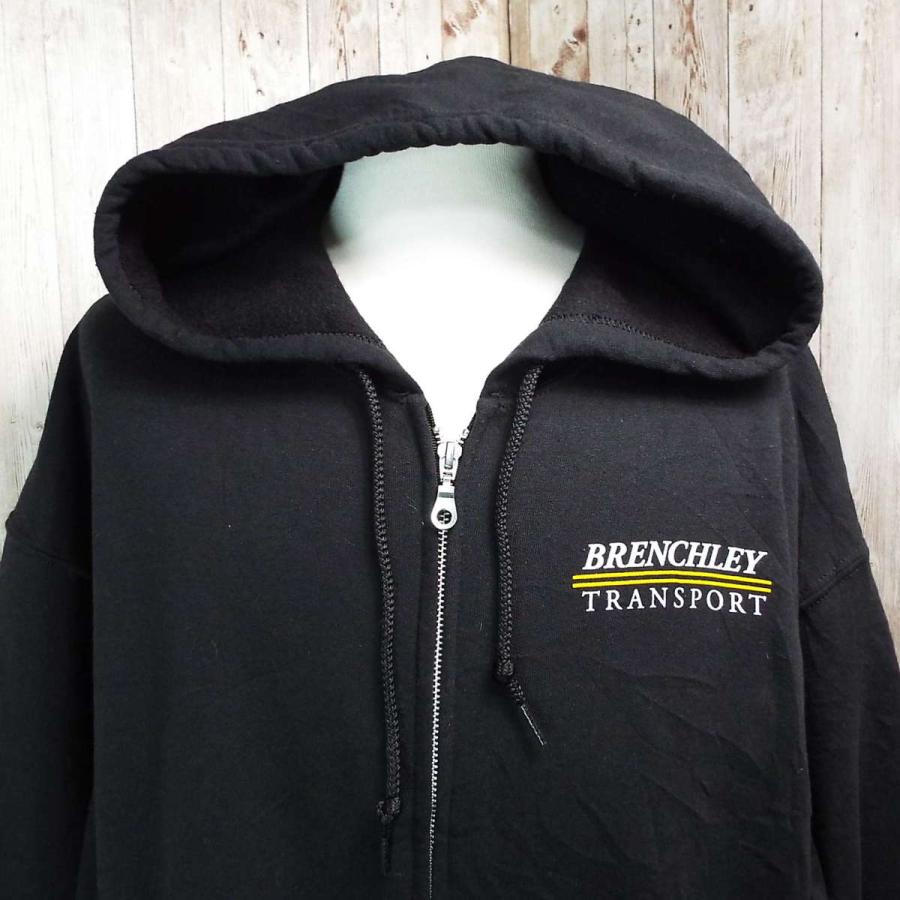 XLサイズ【BRENCHLEY TRANSPORT】ブレンチリー・トランスポート GILDAN製 ワンポイント 50/50 フルジップアップ