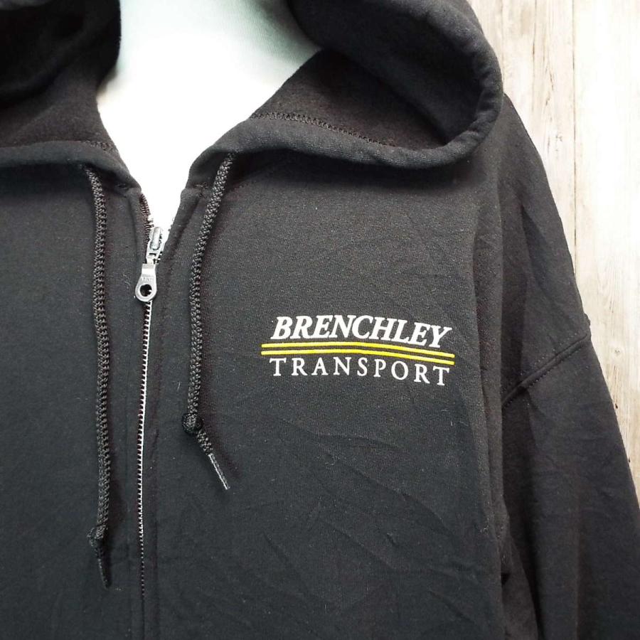XLサイズ【BRENCHLEY TRANSPORT】ブレンチリー・トランスポート GILDAN製 ワンポイント 50/50 フルジップアップ