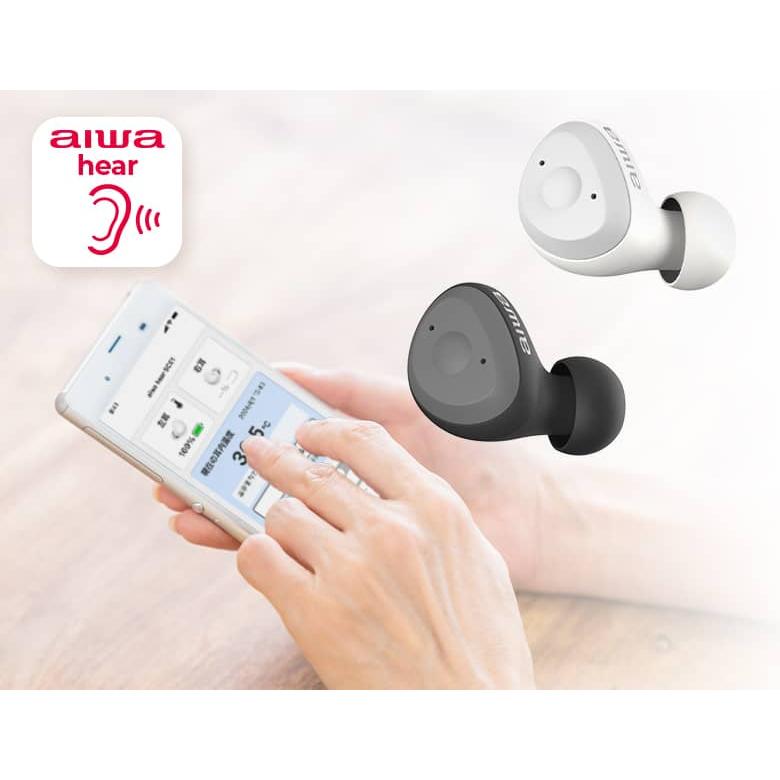 集音器 aiwa充電式集音器 高齢者向け 専用アプリ 5段階音量調整 集音器 aiwa充電式集音器 高齢者向け 専用アプリ 5段階音量調整