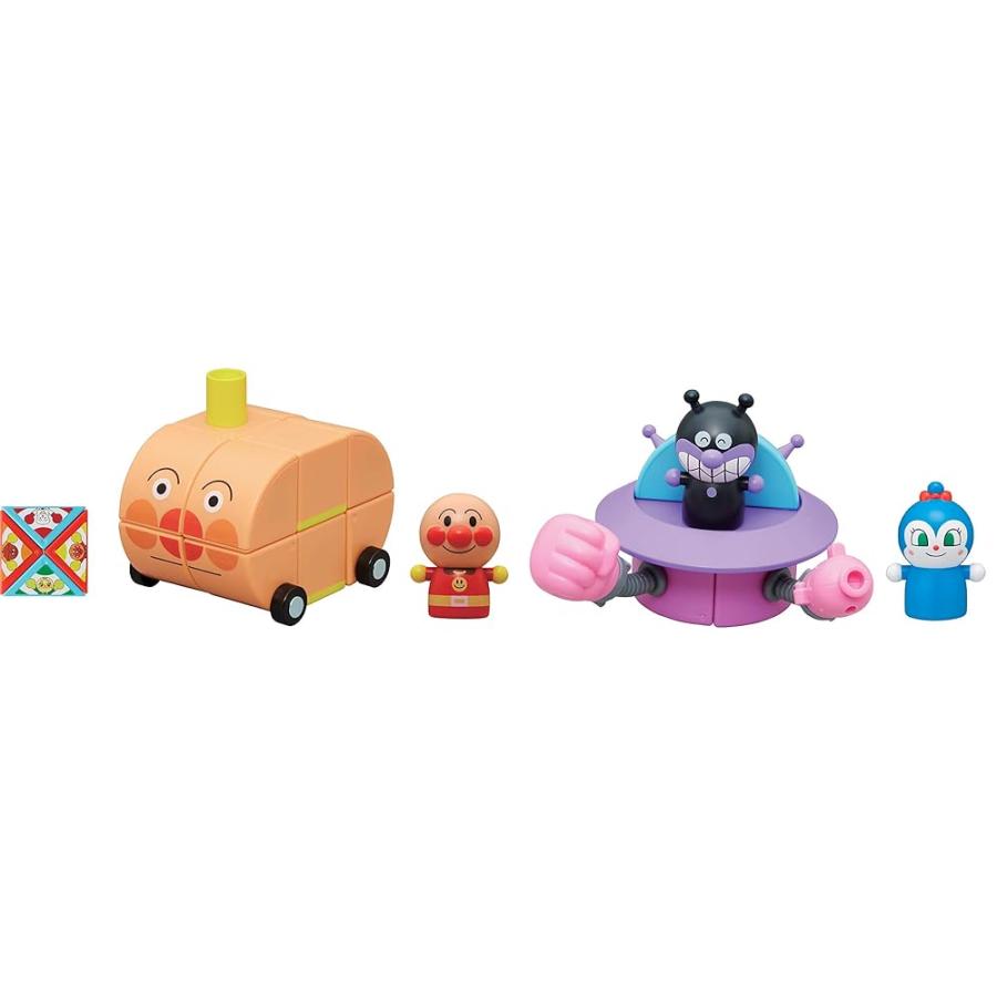 アンパンマン 磁石でパチッと! ひらめきキューブ アンパンマンごうとバイキンUFOセットDX_3