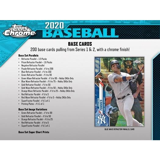 MLB 2020 TOPPS CHROME BASEBALL JUMBO BOX （送料無料） 8月7日入荷｜niki｜03