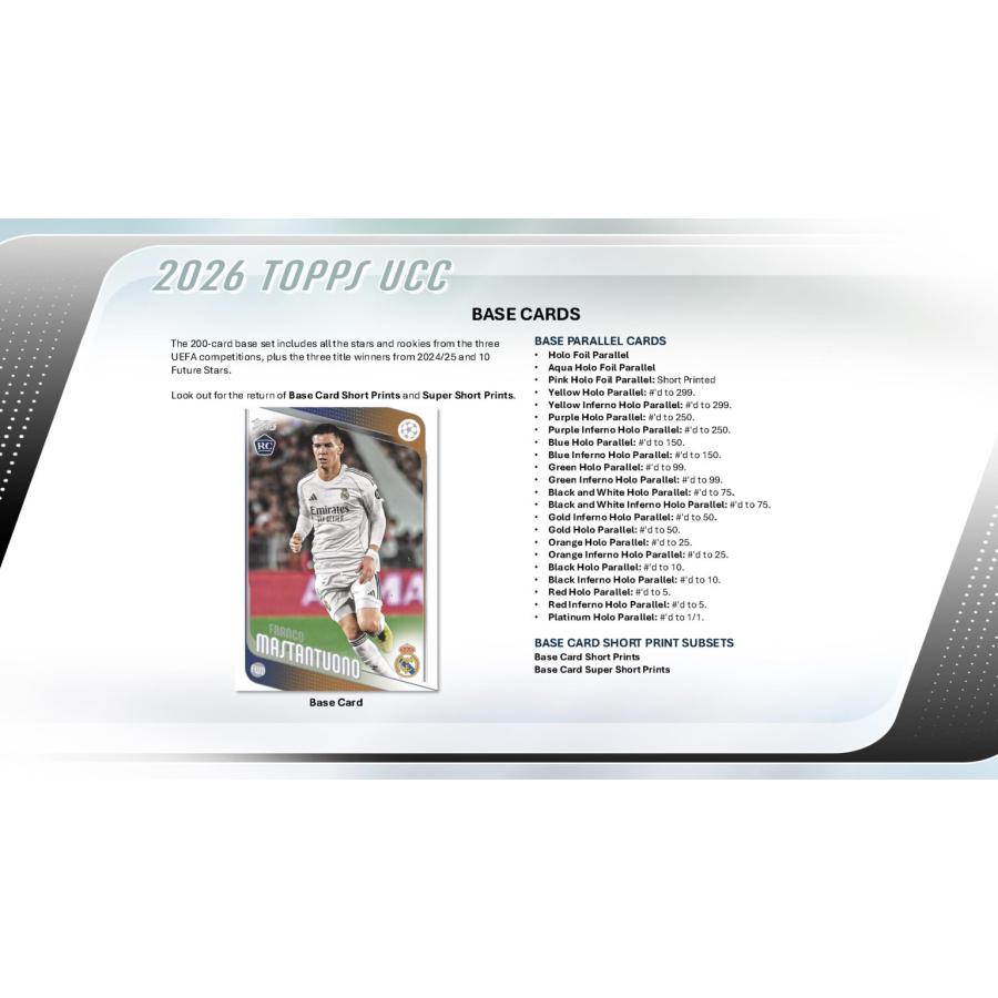 SOCCER 2025-26 TOPPS UCC CLUB COMPETITIONS VALUE BOX（送料無料