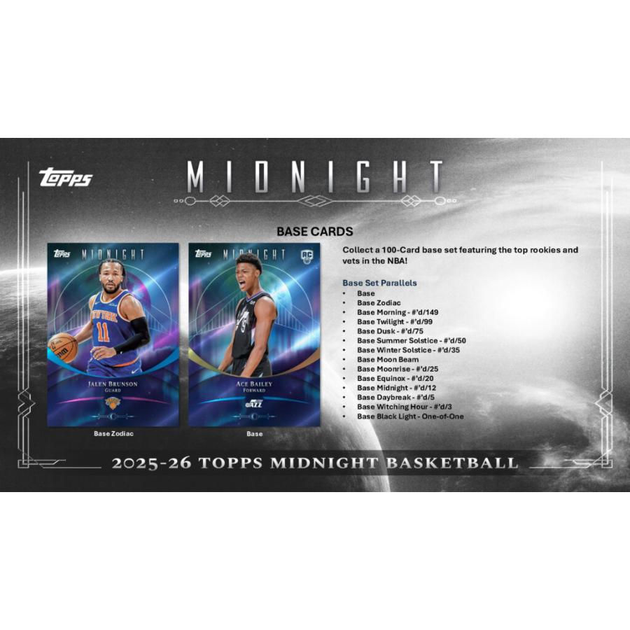 NBA 2025-26 TOPPS MIDNIGHT BOX : トレカショップ二木 - 通販 - Yahoo