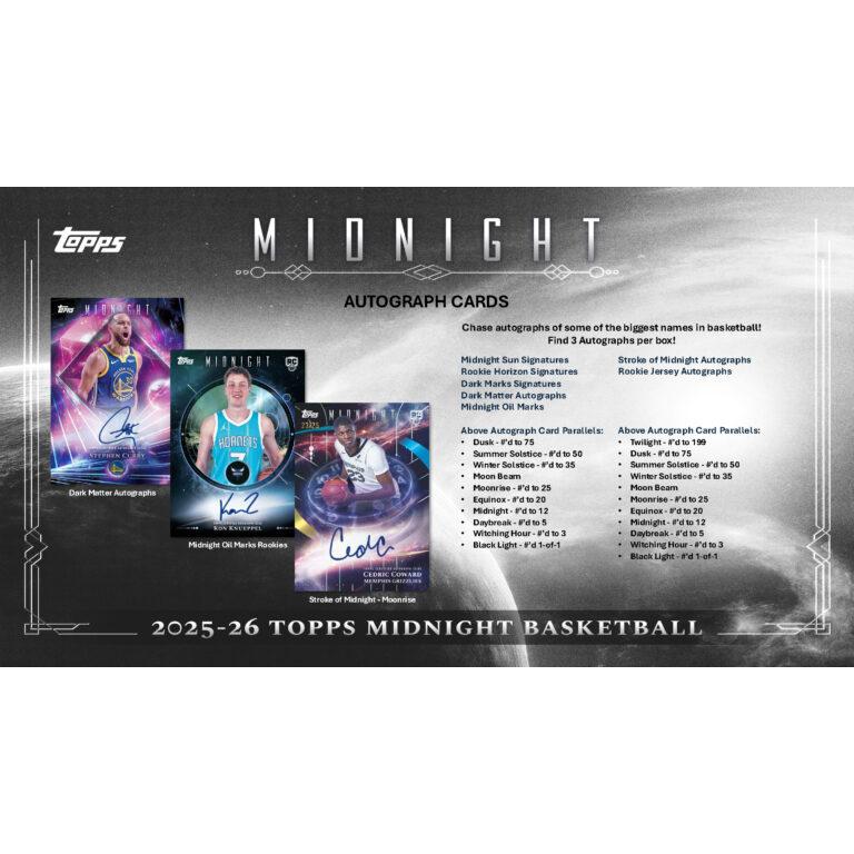 NBA 2025-26 TOPPS MIDNIGHT BOX : トレカショップ二木 - 通販 - Yahoo 