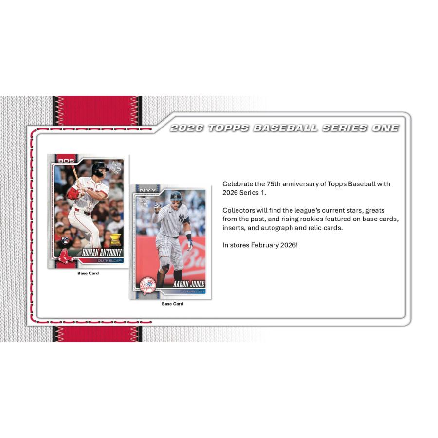 MLB 2026 TOPPS SERIES 1 VALUE BOX（送料無料） : トレカショップ二木