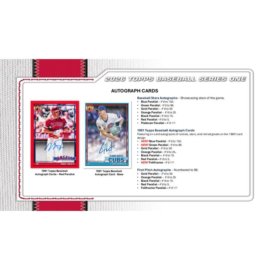 MLB 2026 TOPPS SERIES 1 VALUE BOX（送料無料） : トレカショップ二木