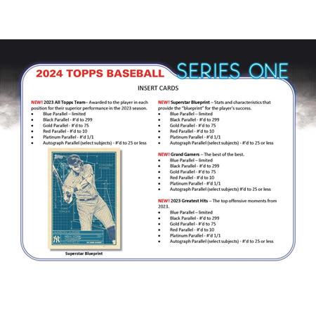 MLB 2024 TOPPS SERIES 1 HOBBY BOX｜niki｜05