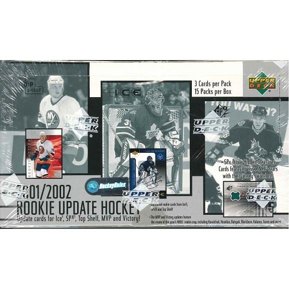 NHL 2001/2002 UPPER DECK ROOKIE UPDATE HOCKEY BOX｜niki