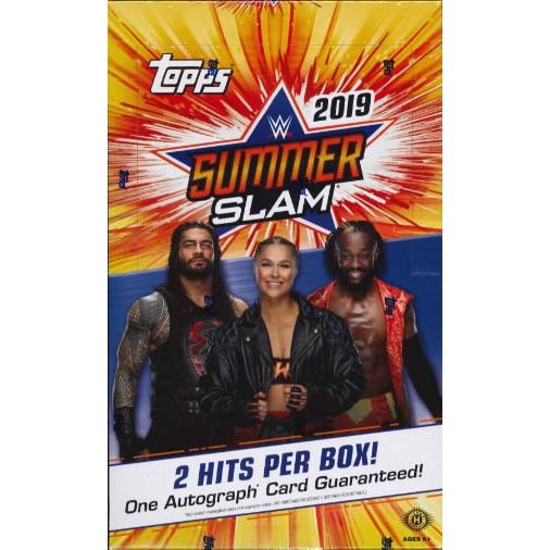 2019 TOPPS WWE SUMMERSLAM WRESTLING HOBBY BOX｜niki