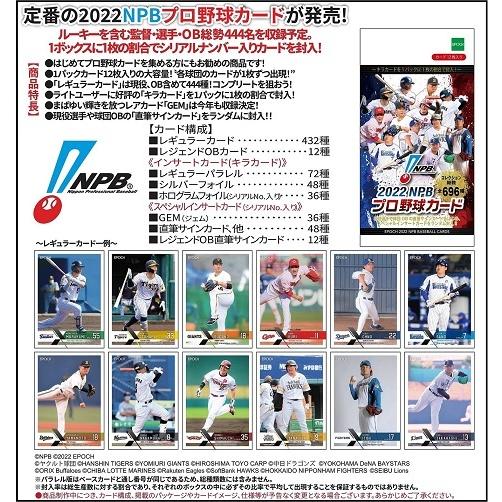 EPOCH 2022 NPB プロ野球カード BOX（送料無料）　2022年5月28日発売｜niki｜02