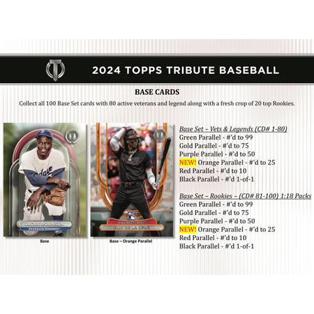 MLB 2024 TOPPS TRIBUTE HOBBY BOX : トレカショップ二木 - 通販 