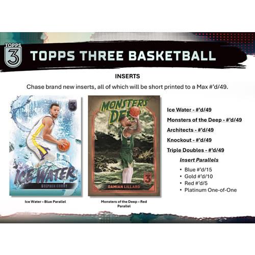 2023-24 TOPPS THREE BASKETBALL BOX（送料無料） : トレカショップ二