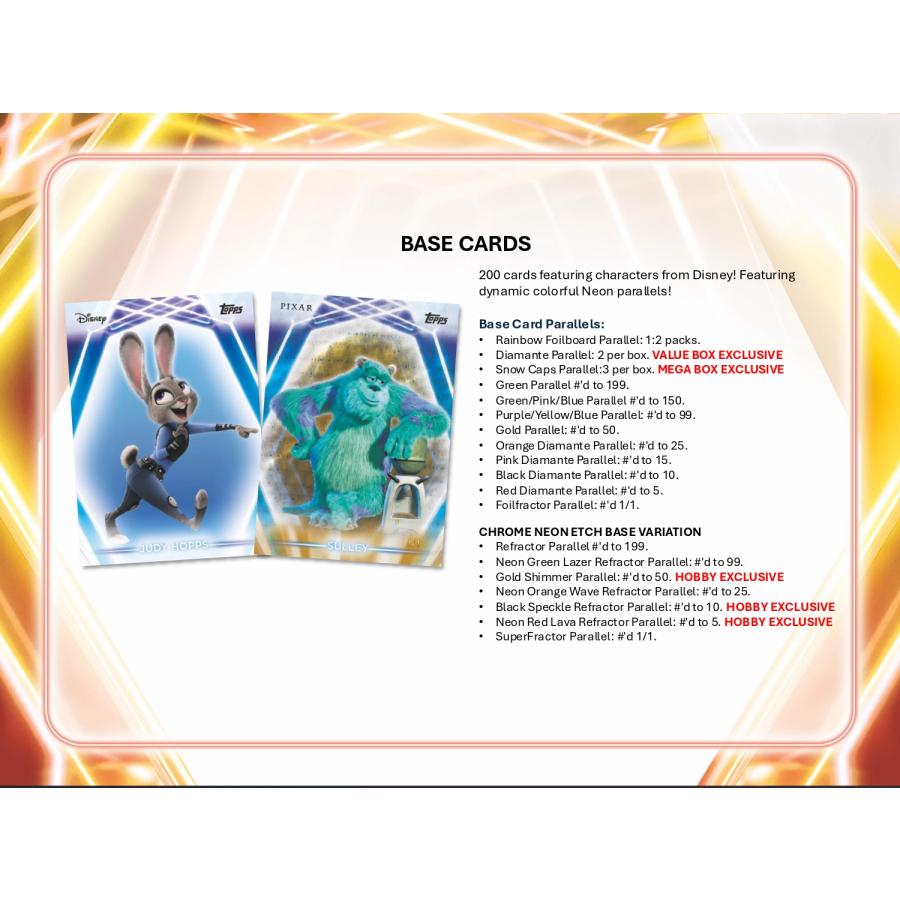 2026 TOPPS DISNEY NEON VALUE BOX : トレカショップ二木 - 通販