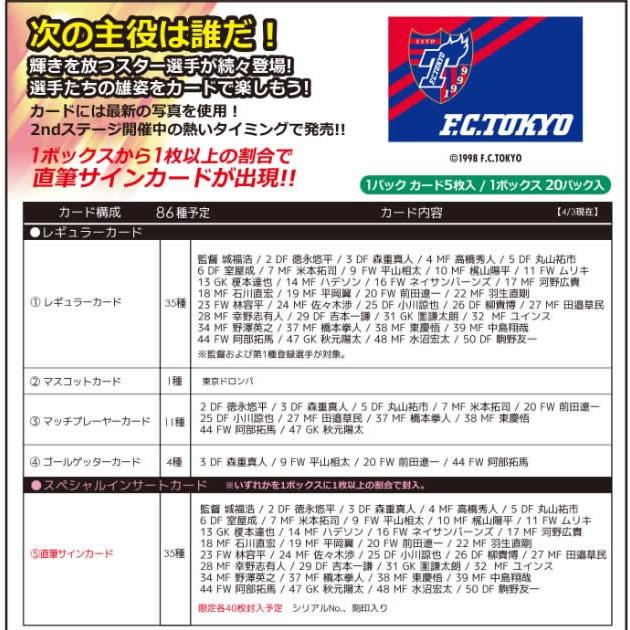 2016 Jリーグ カード チームエディション・メモラビリア FC東京 BOX（送料無料）｜niki｜02