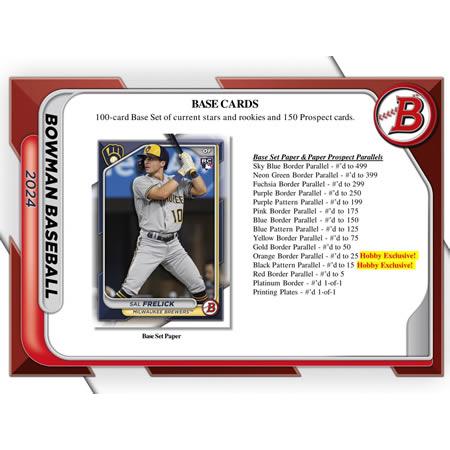 MLB 2024 TOPPS BOWMAN HOBBY BOX : トレカショップ二木 - 通販