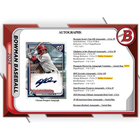MLB 2024 TOPPS BOWMAN HOBBY BOX : トレカショップ二木 - 通販
