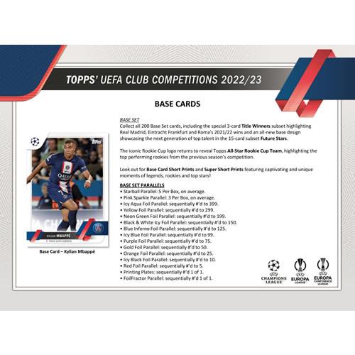 SOCCER 2022-23 TOPPS UEFA CLUB COMPETITIONS BOX（送料無料）｜niki｜03