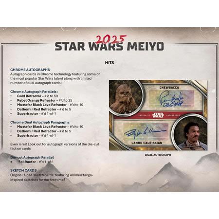【25枚コンプリート】Star Wars 50周年記念カード topps STAR WARS 2025 Topps Star Wars Meiyo First Order Complete 25 Card