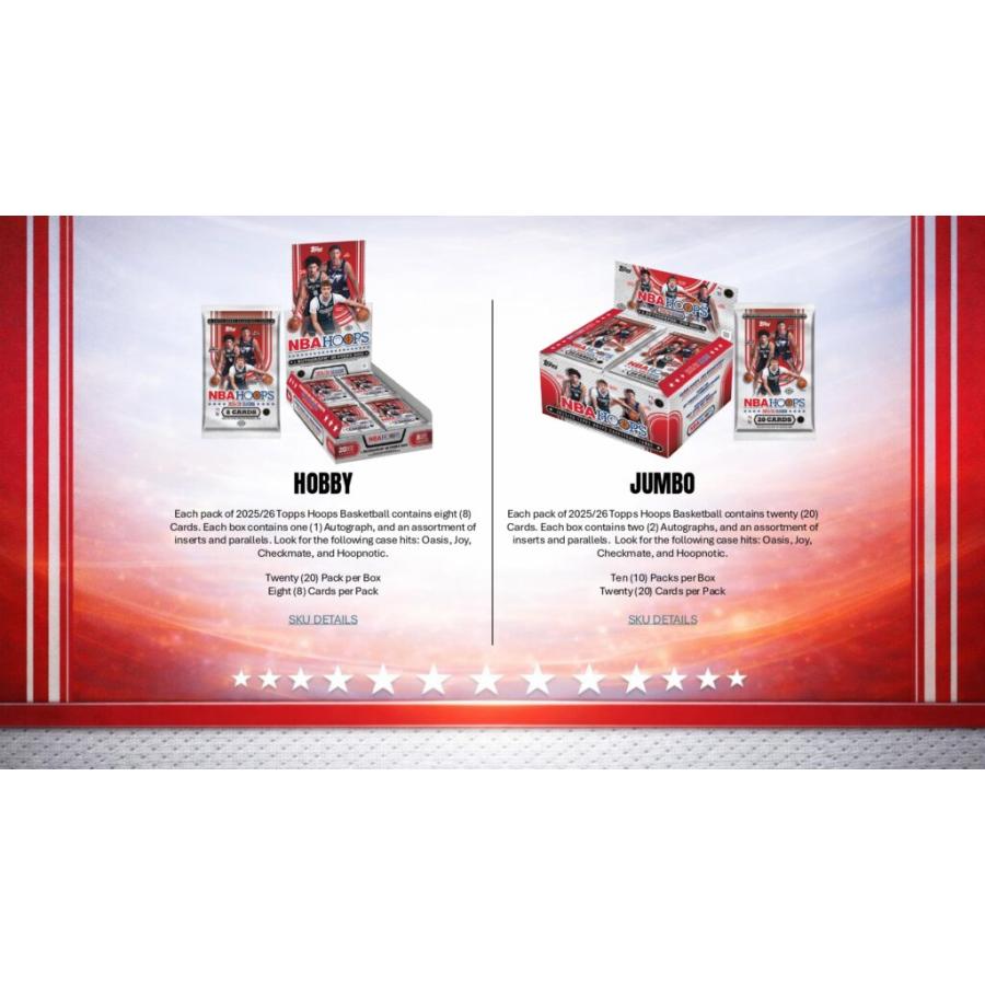 NBA 2025-26 TOPPS HOOPS JUMBO BOX（送料無料） : トレカショップ二木 