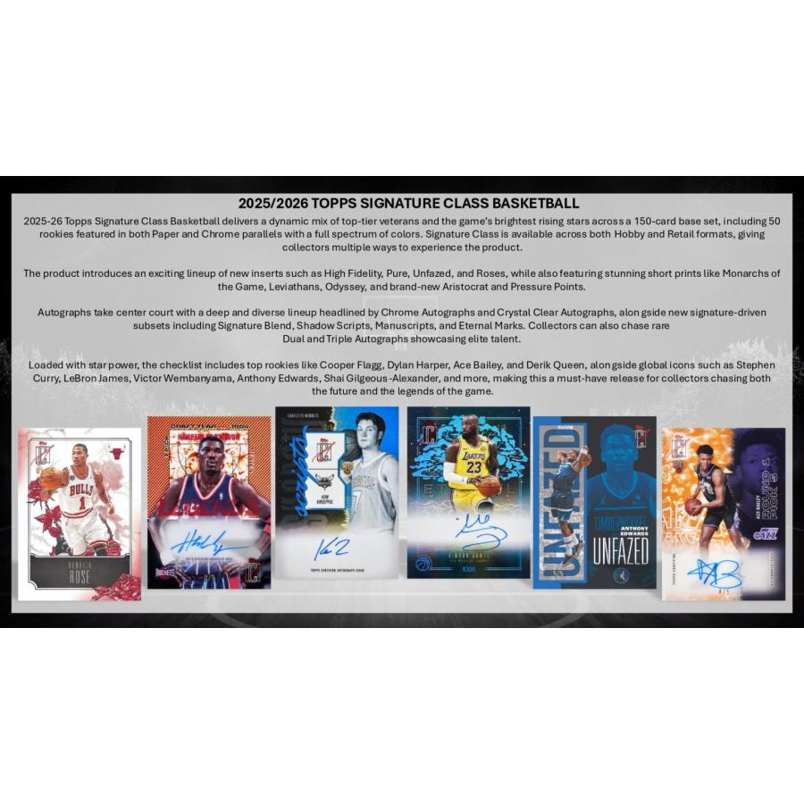 NBA 2025-26 TOPPS SIGNATURE CLASS HOBBY BOX : トレカショップ二木