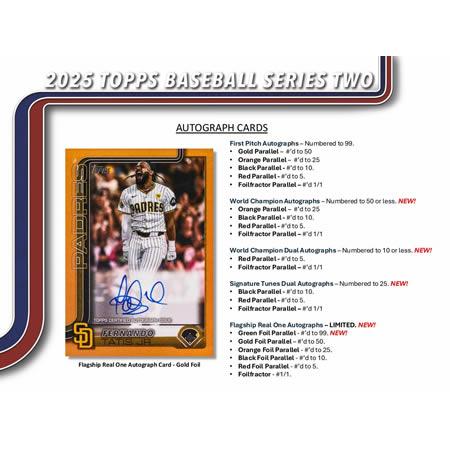 MLB 2025 TOPPS SERIES 2 HOBBY BOX 2025年6月12日発売 : トレカ