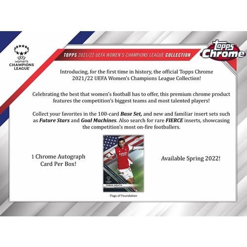 SOCCER 2021-22 TOPPS CHROME WOMEN's UEFA CHAMPIONS LEAGUE BOX（送料無料）｜niki｜02