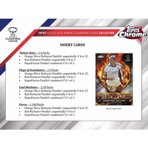 SOCCER 2021-22 TOPPS CHROME WOMEN's UEFA CHAMPIONS LEAGUE BOX（送料無料）｜niki｜04