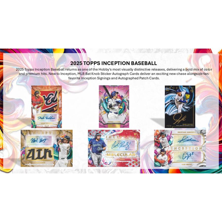 MLB 2025 TOPPS INCEPTION HOBBY BOX（送料無料） : トレカショップ二