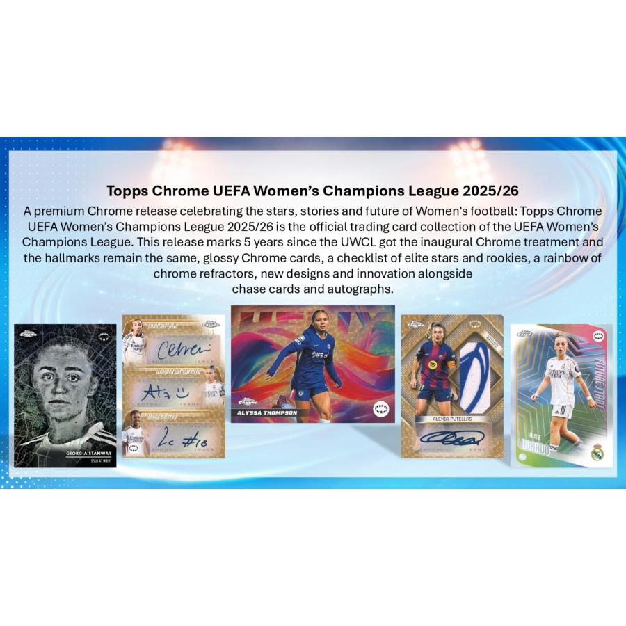 SOCCER 2025-26 TOPPS CHROME UWCL HOBBY UEFA WOMEN'S CHAMPIONS