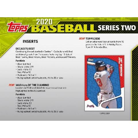 MLB 2020 TOPPS SERIES 2 BASEBALL JUMBO BOX（送料無料）｜niki｜04