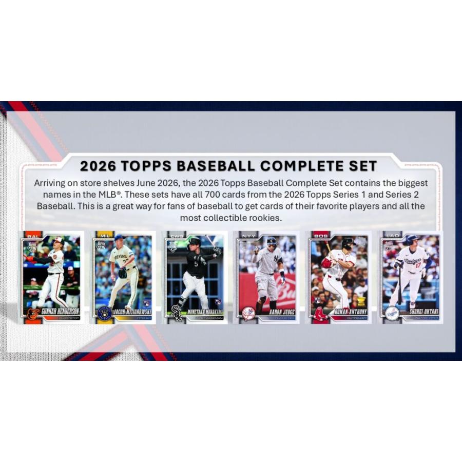 MLB 2026 TOPPS COMPLETE SETS | トップス ベースボール コンプリート
