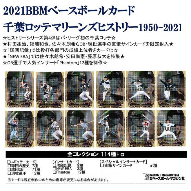 2021 BBM ベースボールカード 千葉ロッテマリーンズヒストリー 1950