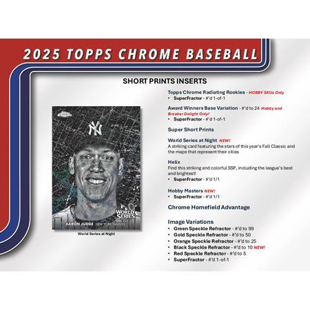 MLB 2025 TOPPS CHROME HOBBY BOX（送料無料） : トレカショップ二木