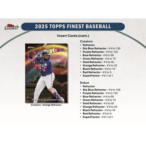 MLB 2025 TOPPS FINEST HOBBY BOX 8月13日発売 : トレカショップ二木
