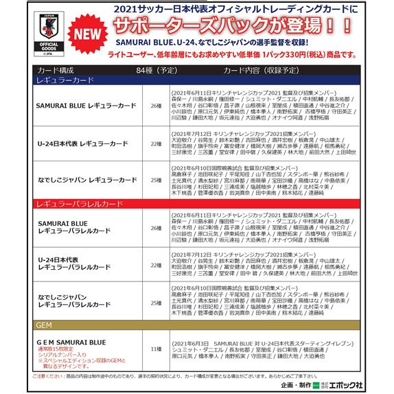 EPOCH 2021 サッカー日本代表 オフィシャルトレーディングカード