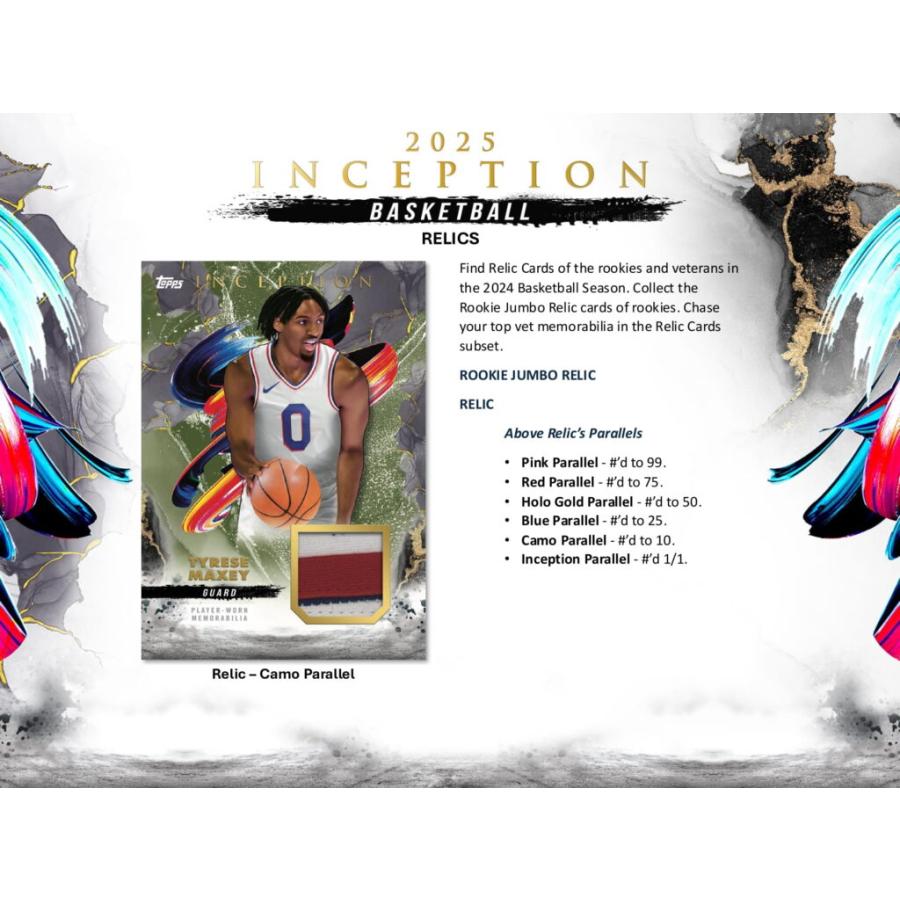 Topps 2024-25 TOPPS INCEPTION BASKETBALL HOBBY BOX : トレカ