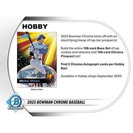 MLB 2025 TOPPS BOWMAN CHROME HOBBY BOX（送料無料） : トレカ