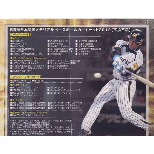 BBM 金本知憲 メモリアルベースボールカードセット 「不撓不屈