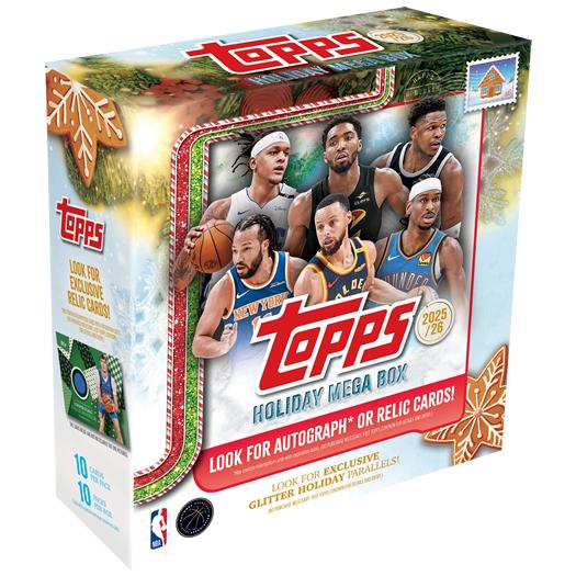 Topps 2025 Holiday Mega カード 3箱 シュリンク付き ☆お一人様2点限り☆NBA 2025 -26 TOPPS HOLIDAY MEGA BOX : トレカ