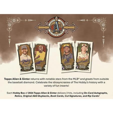 MLB 2024 TOPPS ALLEN & GINTER HOBBY BOX（送料無料） : トレカ 