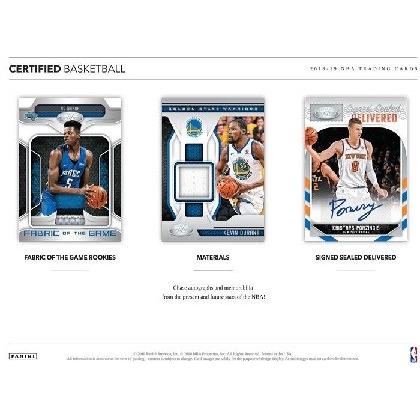 NBA 2018/19 PANINI CERTIFIED BASKETBALL BOX : トレカショップ二木