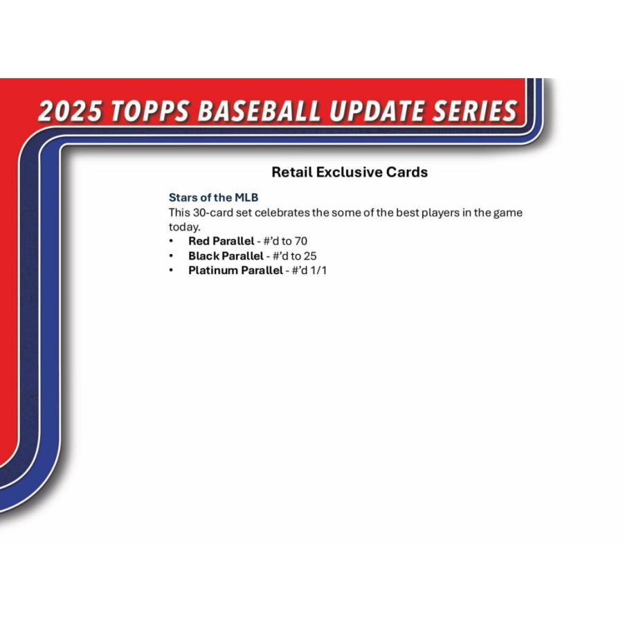 ポケモンカードゲーム Topps UPDATE SERIES 2025 MLB 4BOX Amazon.co.jp: MLB 2025 TOPPS UPDATE BASEBAL SERIES JUMBO BOX