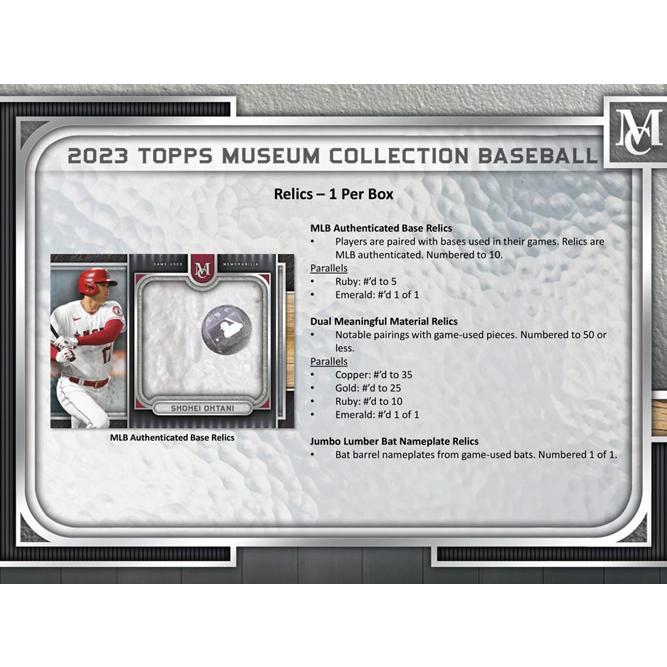 MLB 2023 TOPPS MUSEUM COLLECTION BOX（送料無料） : トレカショップ